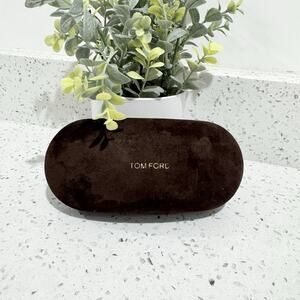 Tom Ford Brown Suede Sunglasses Case